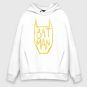 Мужское худи Oversize хлопок с принтом Batman в Петрозаводске, френч-терри — 70% хлопок, 30% полиэстер. Мягкий теплый начес внутри —100% хлопок | боковые карманы, эластичные манжеты и нижняя кромка, капюшон на магнитной кнопке | bat man | batman | batman comics | caped crusader | comics | dark knight | бетмен | брюс уэйн | бэт мен | бэтмен | тёмный рыцарь