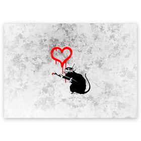 Поздравительная открытка с принтом BANKSY | БЭНКСИ | СЕРДЦЕ | LOVE в Петрозаводске, 100% бумага | плотность бумаги 280 г/м2, матовая, на обратной стороне линовка и место для марки
 | Тематика изображения на принте: banksy | heart | бэнкси | сердце