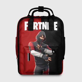 Женский рюкзак 3D с принтом FORTNITE IKONIK в Петрозаводске, 100% полиэстер | лямки с регулируемой длиной, сверху ручки, чтобы рюкзак нести как сумку. Основное отделение закрывается на молнию, как и внешний карман. Внутри два дополнительных кармана, один из которых закрывается на молнию. По бокам два дополнительных кармашка, куда поместится маленькая бутылочка
 | fortnite | fortnite 2 | fortnite x маршмелло | ikonik | marshmello | ninja | ninja streamer | иконик | ниндзя | фортнайт | фортнайт 2 | фортнайт глава 2