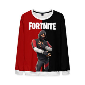 Мужской свитшот 3D с принтом FORTNITE IKONIK в Петрозаводске, 100% полиэстер с мягким внутренним слоем | круглый вырез горловины, мягкая резинка на манжетах и поясе, свободная посадка по фигуре | Тематика изображения на принте: fortnite | fortnite 2 | fortnite x маршмелло | ikonik | marshmello | ninja | ninja streamer | иконик | ниндзя | фортнайт | фортнайт 2 | фортнайт глава 2