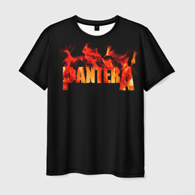 Мужская футболка 3D с принтом Pantera в Петрозаводске, 100% полиэфир | прямой крой, круглый вырез горловины, длина до линии бедер | Тематика изображения на принте: american | anselmo | havy metal | pantera | philip anselmo | trash metal | ансельмо | пантера | фил ансельмо
