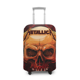 Чехол для чемодана 3D с принтом Metallica в Петрозаводске, 86% полиэфир, 14% спандекс | двустороннее нанесение принта, прорези для ручек и колес | album | black | concert | heavy | kirk | metal | metallica | music | rock | tolls | джеймс хэтфилд | кирк хэмметт | клифф бёртон | ларс ульрих | метал | металлика | трэш