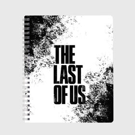 Тетрадь с принтом THE LAST OF US в Петрозаводске, 100% бумага | 48 листов, плотность листов — 60 г/м2, плотность картонной обложки — 250 г/м2. Листы скреплены сбоку удобной пружинной спиралью. Уголки страниц и обложки скругленные. Цвет линий — светло-серый
 | game | horror | survival horror | the last | the last of us | the last of us remastered | игра | компьютерная игра | экшн