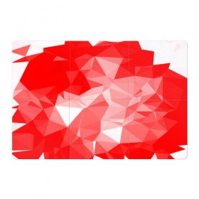 Магнитный плакат 3Х2 с принтом Красные полигоны в Петрозаводске, Полимерный материал с магнитным слоем | 6 деталей размером 9*9 см | abstract | abstraction | color | geometry | paitnt | polygon | polygonal | psy | абстракция | геометрия | краски | неоновые | полигоны | психоделика