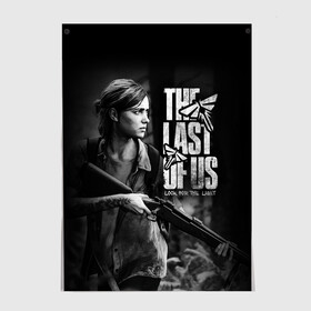 Постер с принтом THE LAST OF US в Петрозаводске, 100% бумага
 | бумага, плотность 150 мг. Матовая, но за счет высокого коэффициента гладкости имеет небольшой блеск и дает на свету блики, но в отличии от глянцевой бумаги не покрыта лаком | fireflies | look for the light | the last of us | джоэл | игры | одни из нас | цикады | элли