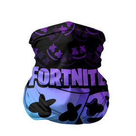 Бандана-труба 3D с принтом FORTNITE MARSHMELLO в Петрозаводске, 100% полиэстер, ткань с особыми свойствами — Activecool | плотность 150‒180 г/м2; хорошо тянется, но сохраняет форму | chapter 2 | fortnite | marshmello | диджей | игры | маршмэллоу | молоток | фортнайт