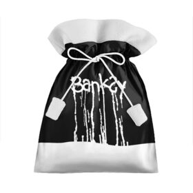 Подарочный 3D мешок с принтом Banksy в Петрозаводске, 100% полиэстер | Размер: 29*39 см | art | banksy | street | street art | арт | бэнкси | стрит | стрит арт