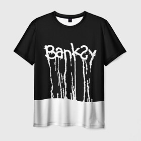 Мужская футболка 3D с принтом Banksy в Петрозаводске, 100% полиэфир | прямой крой, круглый вырез горловины, длина до линии бедер | art | banksy | street | street art | арт | бэнкси | стрит | стрит арт