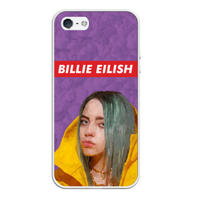 Чехол для iPhone 5/5S матовый с принтом BILLIE EILISH в Петрозаводске, Силикон | Область печати: задняя сторона чехла, без боковых панелей | bad guy | billie | eilish | ocean eyes | айлиш | билли | девушка | певица | эйлиш