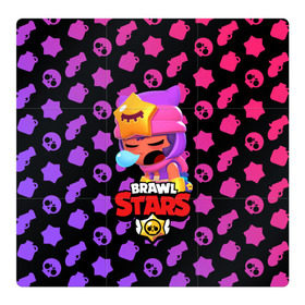 Магнитный плакат 3Х3 с принтом BRAWL STARS - SANDY в Петрозаводске, Полимерный материал с магнитным слоем | 9 деталей размером 9*9 см | brawl | bull | colt | crow | game | games | leon | online | penny | poco | sandy | shelly | spike | star | stars | wanted | брав | бравл | браво | звезда | звезды | игра | игры | лого | онлайн | сенди | старс | сэнди