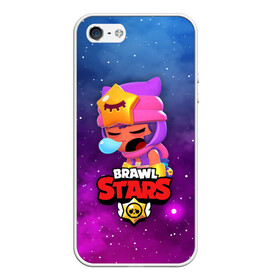 Чехол для iPhone 5/5S матовый с принтом SANDY SPACE (Brawl Stars) в Петрозаводске, Силикон | Область печати: задняя сторона чехла, без боковых панелей | brawl | bull | colt | crow | game | games | leon | online | penny | poco | sandy | shelly | spike | star | stars | wanted | брав | бравл | браво | звезда | звезды | игра | игры | лого | онлайн | сенди | старс | сэнди