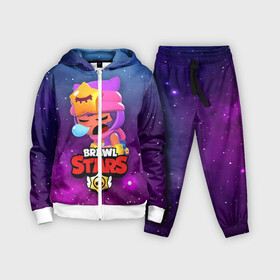Детский костюм 3D с принтом SANDY SPACE (Brawl Stars) в Петрозаводске,  |  | brawl | bull | colt | crow | game | games | leon | online | penny | poco | sandy | shelly | spike | star | stars | wanted | брав | бравл | браво | звезда | звезды | игра | игры | лого | онлайн | сенди | старс | сэнди
