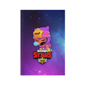 Обложка для паспорта матовая кожа с принтом SANDY SPACE (Brawl Stars) в Петрозаводске, натуральная матовая кожа | размер 19,3 х 13,7 см; прозрачные пластиковые крепления | brawl | bull | colt | crow | game | games | leon | online | penny | poco | sandy | shelly | spike | star | stars | wanted | брав | бравл | браво | звезда | звезды | игра | игры | лого | онлайн | сенди | старс | сэнди