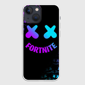 Чехол для iPhone 13 mini с принтом FORTNITE x MARSHMELLO в Петрозаводске,  |  | fortnite | fortnite 2 | fortnite x маршмелло | ikonik | marshmello | ninja | ninja streamer | иконик | ниндзя | фортнайт | фортнайт 2 | фортнайт глава 2