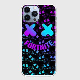 Чехол для iPhone 13 Pro Max с принтом FORTNITE x MARSHMELLO в Петрозаводске,  |  | Тематика изображения на принте: fnchap2 | fortnite | fortnite 2 | fortnite x | marshmello | маршмелло | фортнайт | фортнайт 2 | фортнайт глава 2