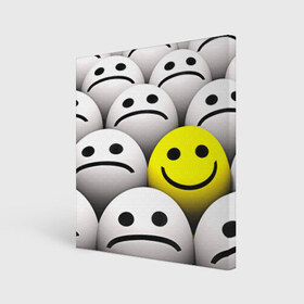 Холст квадратный с принтом EMOJI 2019 в Петрозаводске, 100% ПВХ |  | emoji | настроение | позитив | смайлики | смайлы | стикеры | текстура смайл | улыбки | фон смайл | эмодзи