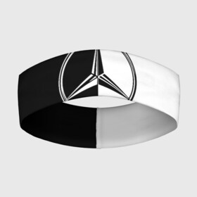 Повязка на голову 3D с принтом MERCEDES BENZ в Петрозаводске,  |  | amg | benz | mercedes | амг | бенз | бенс | бенц | гелик | мерин | мерс | мерседес