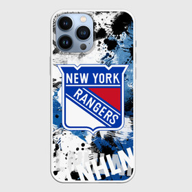 Чехол для iPhone 13 Pro Max с принтом Нью Йорк Рейнджерс в Петрозаводске,  |  | hockey | new york | new york rangers | nhl | rangers | usa | нхл | нью йорк | нью йорк рейнджерс | рейнджерс | спорт | сша | хоккей | шайба