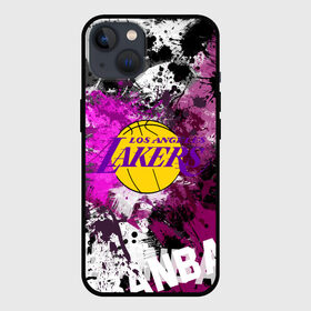 Чехол для iPhone 13 с принтом Лос Анджелес Лейкерс в Петрозаводске,  |  | lakers | los angeles | los angeles lakers | nba | баскетбол | лейкерс | лос анджелес | лос анджелес лейкерс | нба