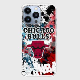 Чехол для iPhone 13 Pro с принтом Чикаго Буллз в Петрозаводске,  |  | Тематика изображения на принте: bulls | chicago | chicago bulls | nba | баскетбол | буллз | нба | чикаго | чикаго буллз