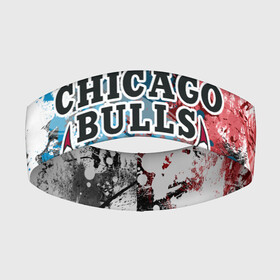 Повязка на голову 3D с принтом Чикаго Буллз в Петрозаводске,  |  | bulls | chicago | chicago bulls | nba | баскетбол | буллз | нба | чикаго | чикаго буллз