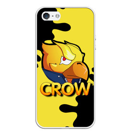 Чехол для iPhone 5/5S матовый с принтом Crow (Brawl Stars) в Петрозаводске, Силикон | Область печати: задняя сторона чехла, без боковых панелей | brawl stars | crow | game | leon | бравл | бравл стар | бравл старс | ворон | ворона | детская | детям | игра | компьютерная игра | кров | леон | персонаж | развлечение