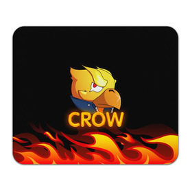 Коврик для мышки прямоугольный с принтом Crow (Brawl Stars) в Петрозаводске, натуральный каучук | размер 230 х 185 мм; запечатка лицевой стороны | brawl stars | crow | game | leon | бравл | бравл стар | бравл старс | ворон | ворона | детская | детям | игра | компьютерная игра | кров | леон | персонаж | развлечение