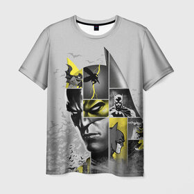 Мужская футболка 3D с принтом Batman 80th Anniversary в Петрозаводске, 100% полиэфир | прямой крой, круглый вырез горловины, длина до линии бедер | 80 | 80th | anniversary | bat man | batman | batman comics | caped crusader | dark knight | shtatbat | бетмен | брюс уэйн | бэт мен | бэтмен | тёмный рыцарь