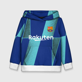 Детская толстовка 3D с принтом Barcelona PreMatch kit в Петрозаводске, 100% полиэстер | двухслойный капюшон со шнурком для регулировки, мягкие манжеты на рукавах и по низу толстовки, спереди карман-кенгуру с мягким внутренним слоем | Тематика изображения на принте: barcelona | champions | laliga | league | messi | spain | барселона | испания | лига | месси | чемпионов