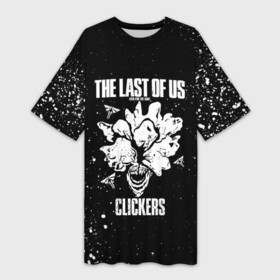 Платье-футболка 3D с принтом THE LAST OF US в Петрозаводске,  |  | cicadas | fireflies | naughty dog | the last of us | the last of us part 2 | джоэл | последние из нас | цикады | элли