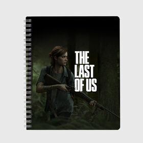 Тетрадь с принтом THE LAST OF US в Петрозаводске, 100% бумага | 48 листов, плотность листов — 60 г/м2, плотность картонной обложки — 250 г/м2. Листы скреплены сбоку удобной пружинной спиралью. Уголки страниц и обложки скругленные. Цвет линий — светло-серый
 | cicadas | fireflies | naughty dog | the last of us | the last of us part 2 | джоэл | последние из нас | цикады | элли