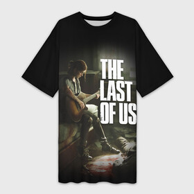 Платье-футболка 3D с принтом THE LAST OF US в Петрозаводске,  |  | cicadas | fireflies | naughty dog | the last of us | the last of us part 2 | джоэл | последние из нас | цикады | элли