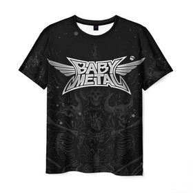 Мужская футболка 3D с принтом BABYMETAL в Петрозаводске, 100% полиэфир | прямой крой, круглый вырез горловины, длина до линии бедер | babymetal | moametal | su metal | yuimetal | бэбимэтал | группы | каваий метал | метал | музыка