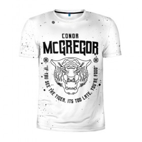 Мужская футболка 3D спортивная с принтом Конор Макгрегор в Петрозаводске, 100% полиэстер с улучшенными характеристиками | приталенный силуэт, круглая горловина, широкие плечи, сужается к линии бедра | 