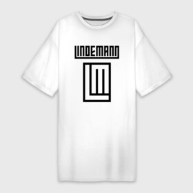 Платье-футболка хлопок с принтом LINDEMANN в Петрозаводске,  |  | lindeman | lindemann | logo | music | pain | rammstein | rock | rumstein | till | группа | линдеман | линдеманн | лого | логотип | метал | музыка | пэйн | раммштайн | рамштаин | рамштайн | рок | символ | тилль
