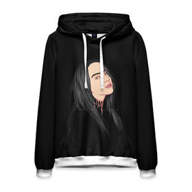 Мужская толстовка 3D с принтом Billie Eilish в Петрозаводске, 100% полиэстер | двухслойный капюшон со шнурком для регулировки, мягкие манжеты на рукавах и по низу толстовки, спереди карман-кенгуру с мягким внутренним слоем. | Тематика изображения на принте: bad | billie | boy | boys | eilish | girl | girls | music | pop | rap | sad | trend | билли | грустно | девочка | девочки | девушка | мальчик | музыка | поп | рэп | тренд | эйлиш