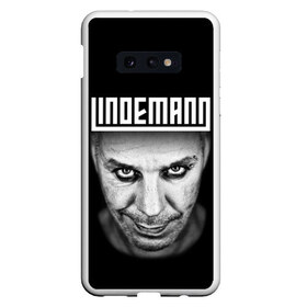 Чехол для Samsung S10E с принтом LINDEMANN в Петрозаводске, Силикон | Область печати: задняя сторона чехла, без боковых панелей | lindeman | lindemann | logo | music | pain | rammstein | rock | rumstein | till | группа | линдеман | линдеманн | лого | логотип | метал | музыка | пэйн | раммштайн | рамштаин | рамштайн | рок | символ | тилль