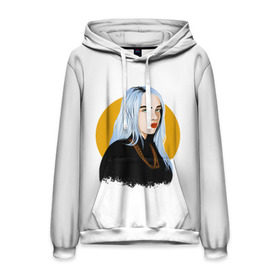 Мужская толстовка 3D с принтом Billie Eilish в Петрозаводске, 100% полиэстер | двухслойный капюшон со шнурком для регулировки, мягкие манжеты на рукавах и по низу толстовки, спереди карман-кенгуру с мягким внутренним слоем. | Тематика изображения на принте: bad | billie | boy | boys | eilish | girl | girls | music | pop | rap | sad | trend | билли | грустно | девочка | девочки | девушка | мальчик | музыка | поп | рэп | тренд | эйлиш