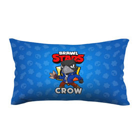 Подушка 3D антистресс с принтом BRAWL STARS CROW в Петрозаводске, наволочка — 100% полиэстер, наполнитель — вспененный полистирол | состоит из подушки и наволочки на молнии | brawl stars | brawl stars crow | brawler | crow | бравл старз | бравлер | ворон