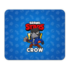 Коврик для мышки прямоугольный с принтом BRAWL STARS CROW в Петрозаводске, натуральный каучук | размер 230 х 185 мм; запечатка лицевой стороны | brawl stars | brawl stars crow | brawler | crow | бравл старз | бравлер | ворон