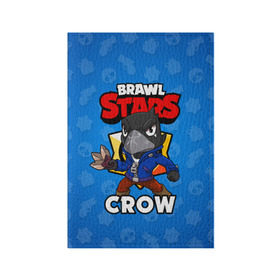 Обложка для паспорта матовая кожа с принтом BRAWL STARS CROW в Петрозаводске, натуральная матовая кожа | размер 19,3 х 13,7 см; прозрачные пластиковые крепления | Тематика изображения на принте: brawl stars | brawl stars crow | brawler | crow | бравл старз | бравлер | ворон