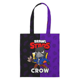Сумка 3D повседневная с принтом BRAWL STARS CROW в Петрозаводске, 100% полиэстер | Плотность: 200 г/м2; Размер: 34×35 см; Высота лямок: 30 см | brawl stars | brawl stars crow | brawler | crow | бравл старз | бравлер | ворон