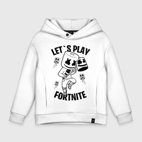 Детское худи Oversize хлопок с принтом FORTNITE x MARSHMELLO в Петрозаводске, френч-терри — 70% хлопок, 30% полиэстер. Мягкий теплый начес внутри —100% хлопок | боковые карманы, эластичные манжеты и нижняя кромка, капюшон на магнитной кнопке | fortnite | fortnite 2 | fortnite x | marshmello | ninja | ninja hyper streamer | ninja streamer | streamer | tyler blevins | маршмелло | ниндзя | фортнайт | фортнайт 2 | фортнайт глава 2