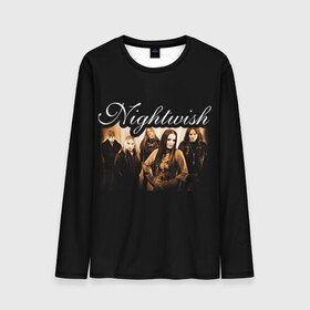 Мужской лонгслив 3D с принтом Nightwish в Петрозаводске, 100% полиэстер | длинные рукава, круглый вырез горловины, полуприлегающий силуэт | Тематика изображения на принте: metal | nightwish | symphonic metal | tarja | tarja turunen | turunen | метал | найтвиш | симфоник метал | тарья | турунен