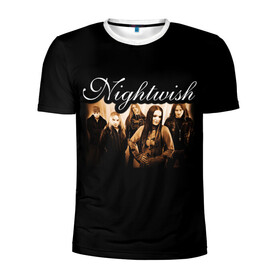 Мужская футболка 3D спортивная с принтом Nightwish в Петрозаводске, 100% полиэстер с улучшенными характеристиками | приталенный силуэт, круглая горловина, широкие плечи, сужается к линии бедра | metal | nightwish | symphonic metal | tarja | tarja turunen | turunen | метал | найтвиш | симфоник метал | тарья | турунен