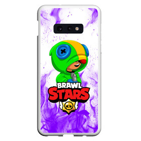 Чехол для Samsung S10E с принтом BRAWL STARS LEON в Петрозаводске, Силикон | Область печати: задняя сторона чехла, без боковых панелей | brawl stars | bull | colt | crow | leon | stars | берли | бо | брок | ворон | джесси | динамайк | дэррил | кольт | леон | мортис | нита | пайпер | пенни | поко | пэм | рикошет | спайк | фрэнк | шелли | эль примо