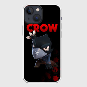 Чехол для iPhone 13 mini с принтом BRAWL STARS CROW в Петрозаводске,  |  | Тематика изображения на принте: brawl stars | bull | colt | crow | leon | stars | берли | бо | брок | ворон | джесси | динамайк | дэррил | кольт | леон | мортис | нита | пайпер | пенни | поко | пэм | рикошет | спайк | фрэнк | шелли | эль примо