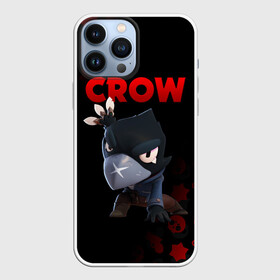 Чехол для iPhone 13 Pro Max с принтом BRAWL STARS CROW в Петрозаводске,  |  | Тематика изображения на принте: brawl stars | bull | colt | crow | leon | stars | берли | бо | брок | ворон | джесси | динамайк | дэррил | кольт | леон | мортис | нита | пайпер | пенни | поко | пэм | рикошет | спайк | фрэнк | шелли | эль примо