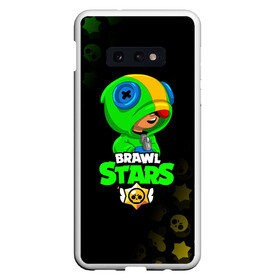 Чехол для Samsung S10E с принтом BRAWL STARS LEON в Петрозаводске, Силикон | Область печати: задняя сторона чехла, без боковых панелей | brawl stars | bull | colt | crow | leon | stars | берли | бо | брок | ворон | джесси | динамайк | дэррил | кольт | леон | мортис | нита | пайпер | пенни | поко | пэм | рикошет | спайк | фрэнк | шелли | эль примо