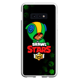 Чехол для Samsung S10E с принтом BRAWL STARS LEON в Петрозаводске, Силикон | Область печати: задняя сторона чехла, без боковых панелей | brawl stars | bull | colt | crow | leon | stars | берли | бо | брок | ворон | джесси | динамайк | дэррил | кольт | леон | мортис | нита | пайпер | пенни | поко | пэм | рикошет | спайк | фрэнк | шелли | эль примо